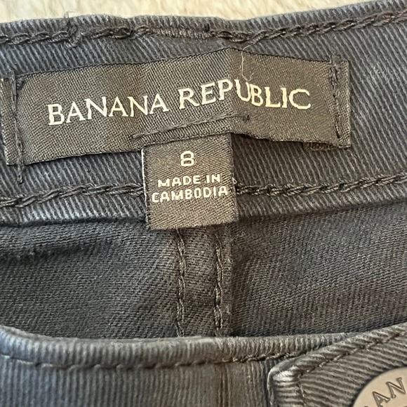 Banana Republic Women's High-Rise Twill Pants Stretch Cotton Blend Size 8 NWT - Picture 3 of 15